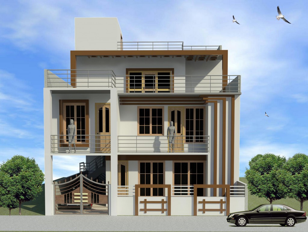 Proposed Residence design for Mr. Ram Villas At south City, Lucknow