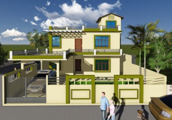 Proposed Residence Design For Mr. Vimal Shukala At Deva Road,Lucknow