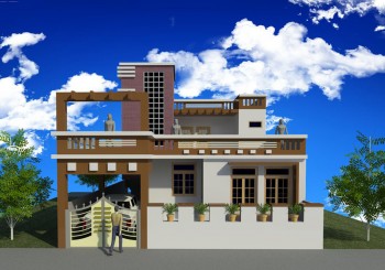 Proposed Residence Design For Mr.R.R.Dubey At Dubaga,Lucknow
